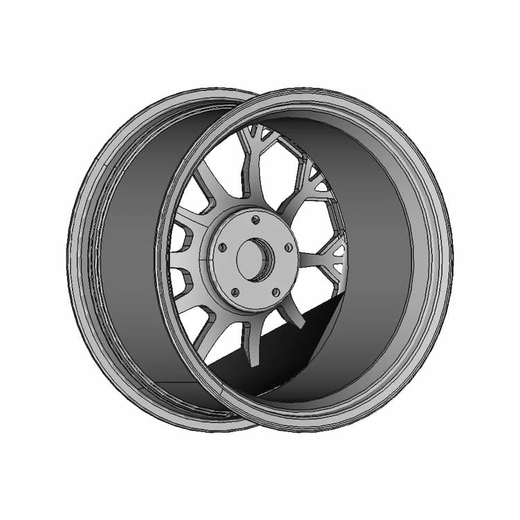 Lamborghini Urus Technical Dimension Rim Design - Standard Mechanical Component