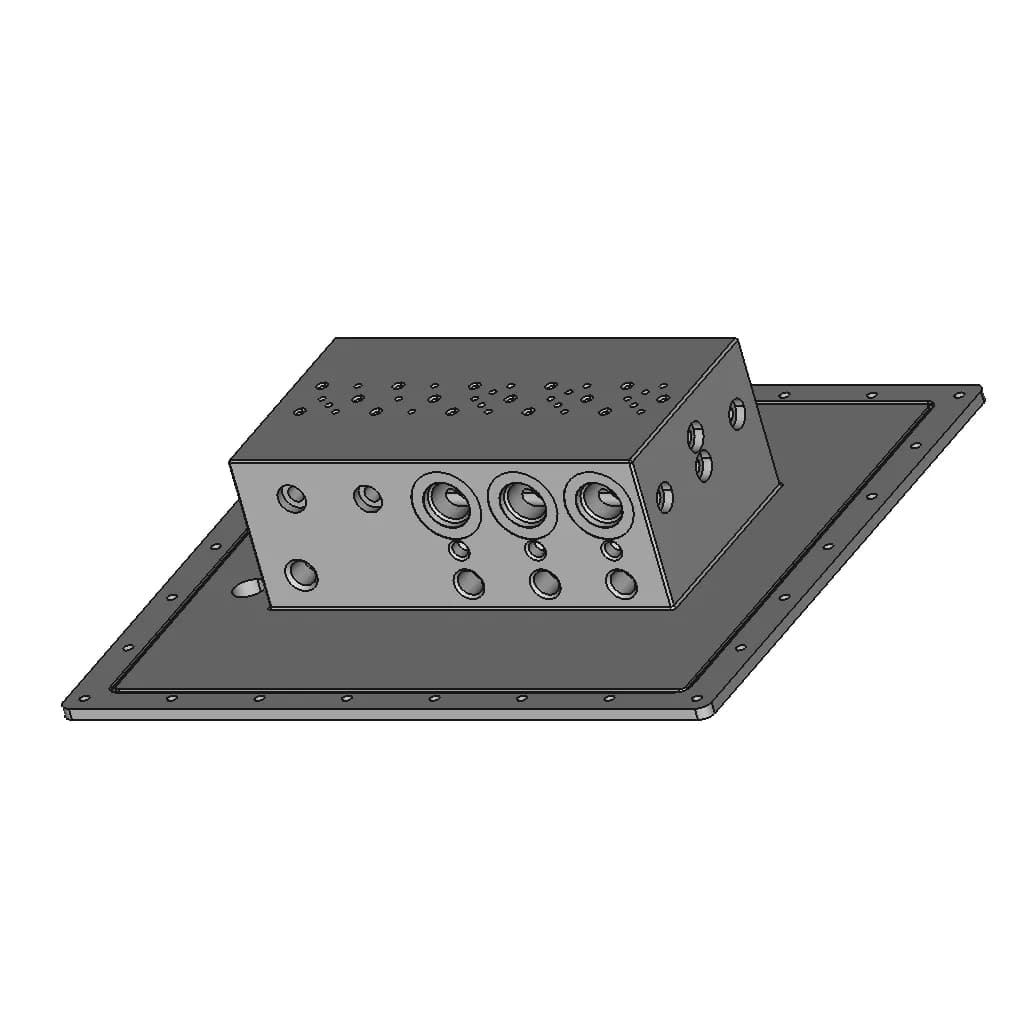 Плита Распределительная | 3D Engineering Design File_60_30_degree_snapshot