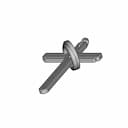 Carbon Cross Pendant And Gold Ring | High-Quality CAD Model_60_30_degree_snapshot