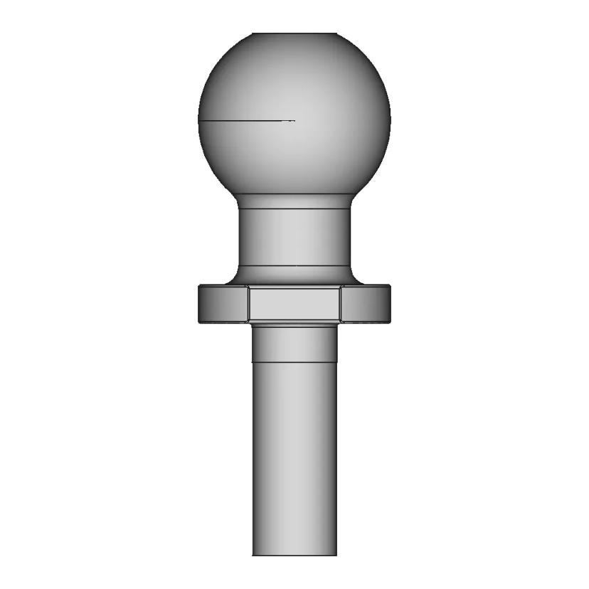 Iso-50 Car Ball Coupling - Downloadable CAD Representation