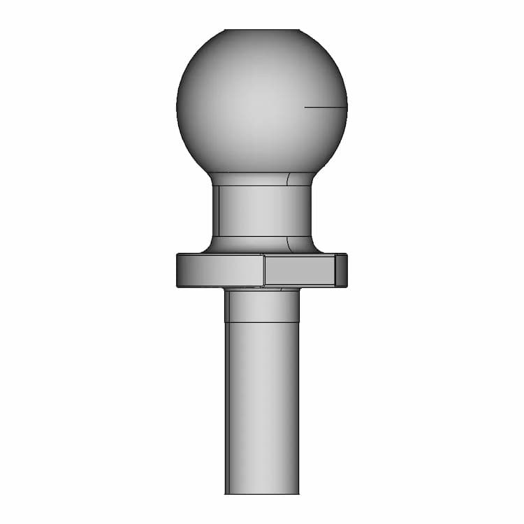 Iso-50 Car Ball Coupling - Downloadable CAD Representation