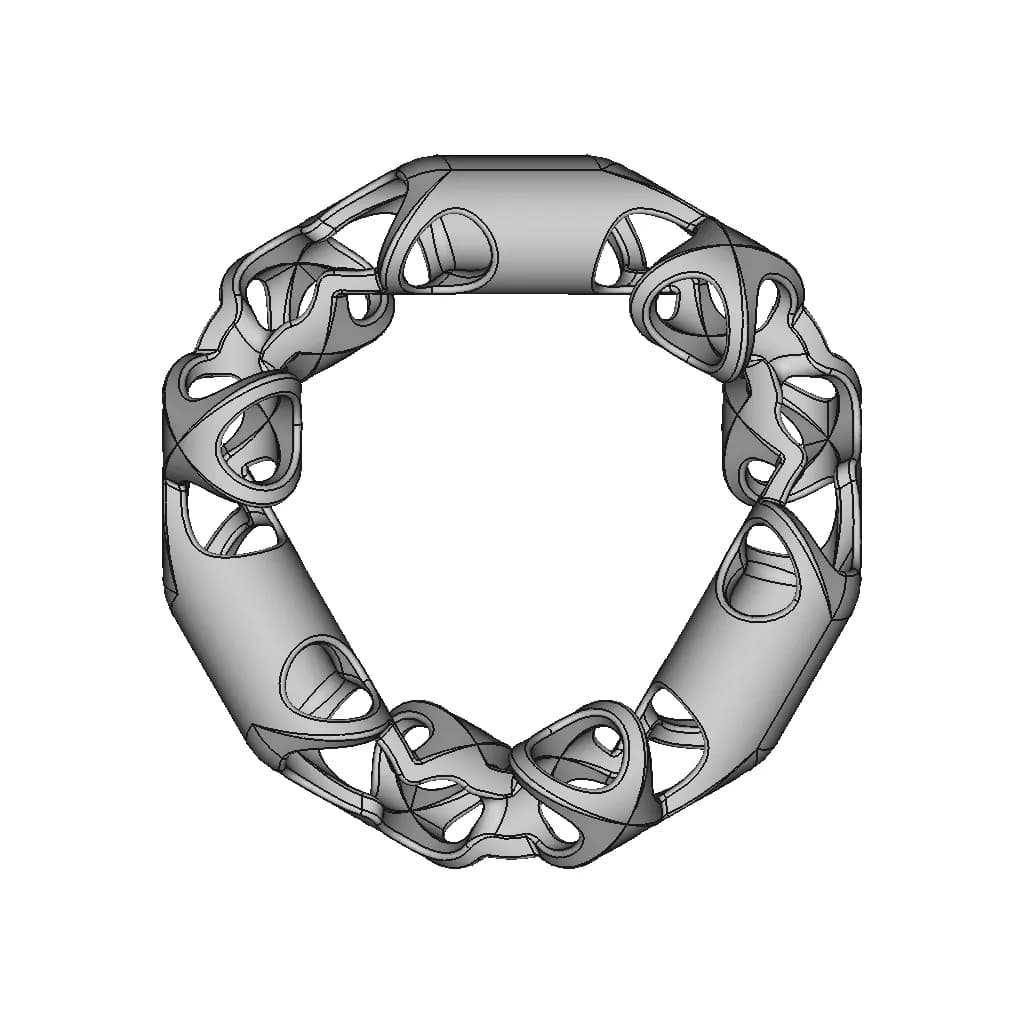 Organic Ring Design 07 | 3D Engineering Design File_0_0_degree_snapshot