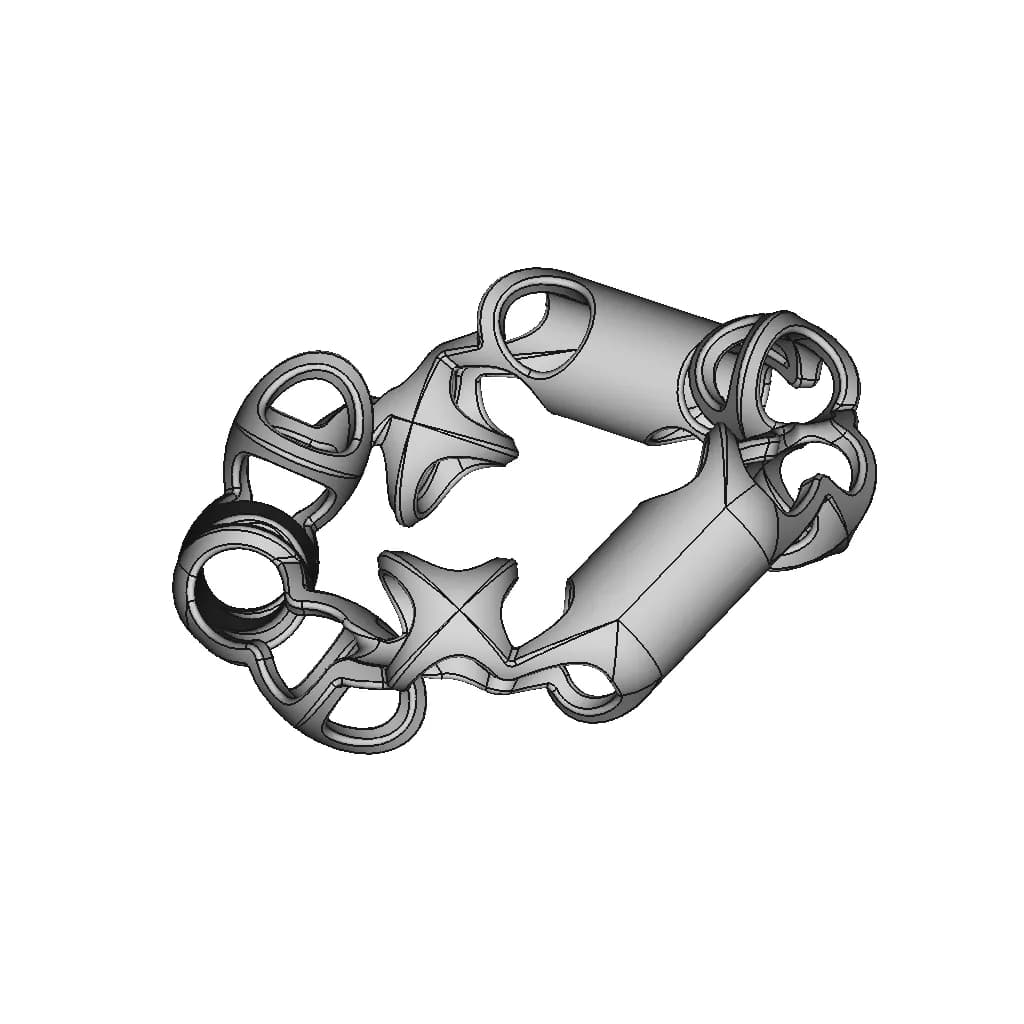 Organic Ring Design 07 | 3D Engineering Design File_60_30_degree_snapshot