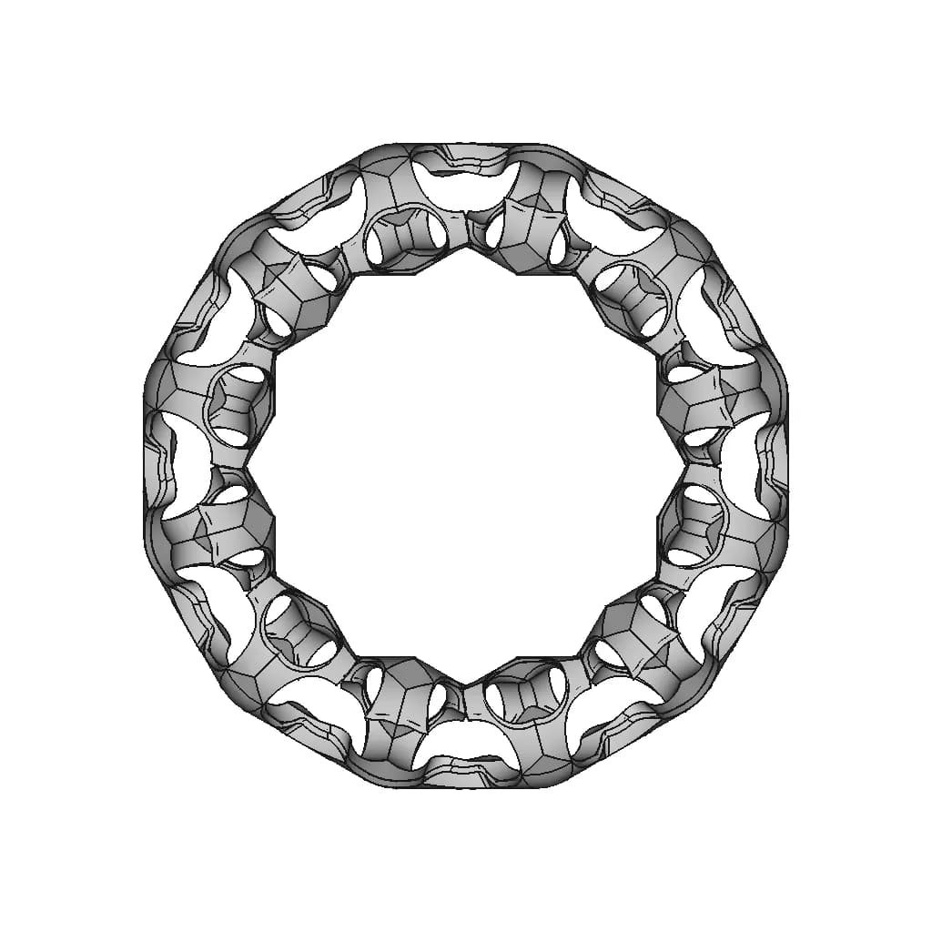 Organic Ring Design 06 - Standard Mechanical Component_0_0_degree_snapshot