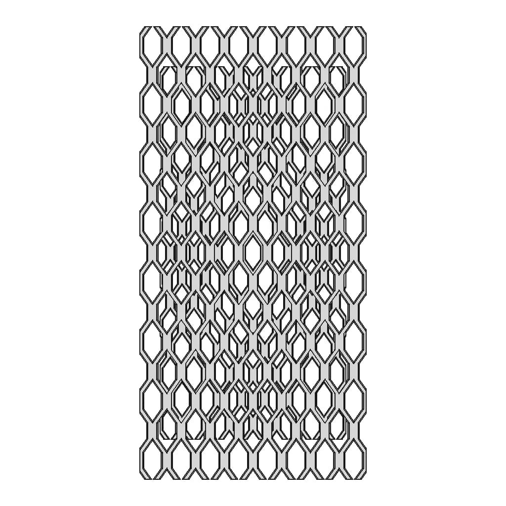 Expanded Metal Mesh 2X4 | 3D Engineering Design File_0_0_degree_snapshot