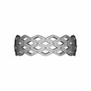 Platinum Ring With Multi-Colored Gold Rhombuses - Standard Mechanical Component_0_270_degree_snapshot