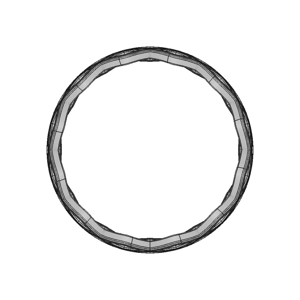 Platinum Ring With Multi-Colored Gold Rhombuses - Standard Mechanical Component_270_0_degree_snapshot
