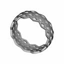 Platinum Ring With Multi-Colored Gold Rhombuses - Standard Mechanical Component_60_30_degree_snapshot