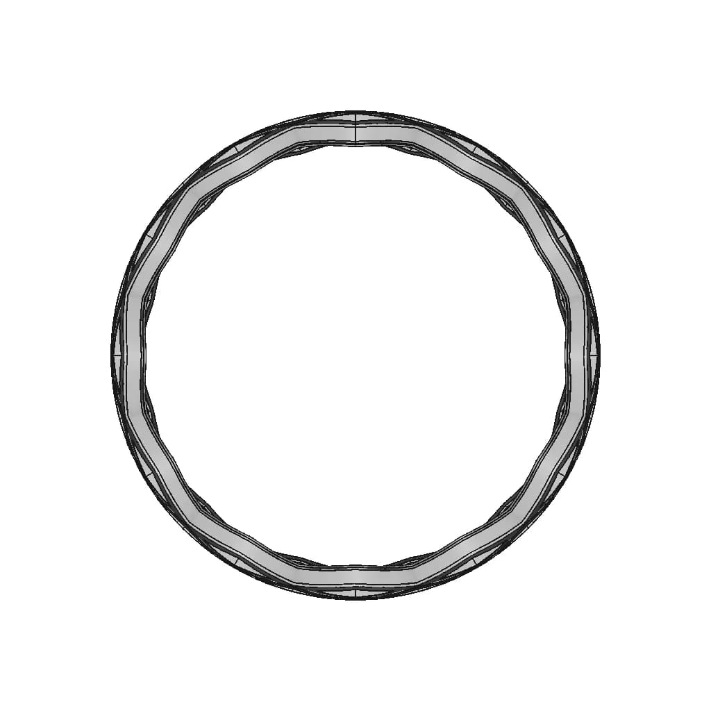 Platinum Ring With Multi-Colored Gold Rhombuses - Standard Mechanical Component_90_0_degree_snapshot