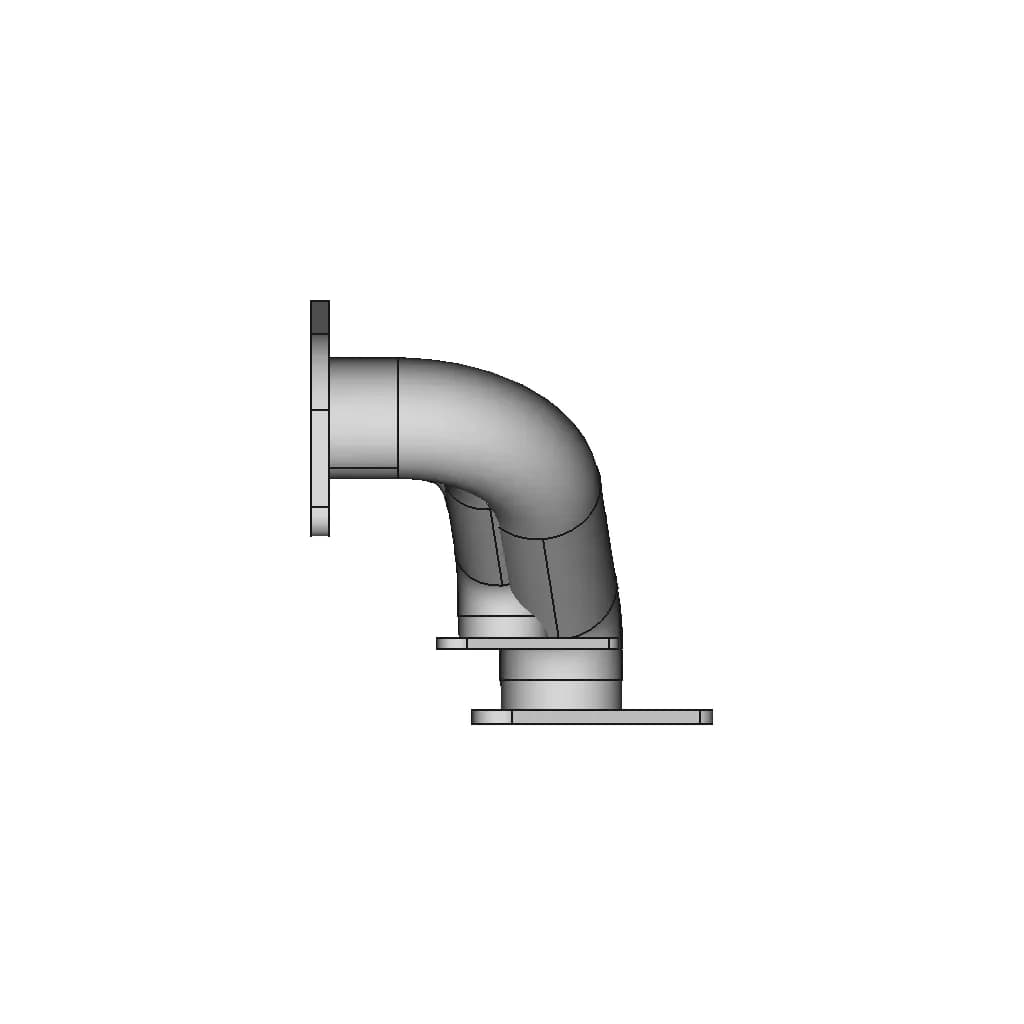 Exhaust Manifold - Downloadable CAD Representation_0_90_degree_snapshot