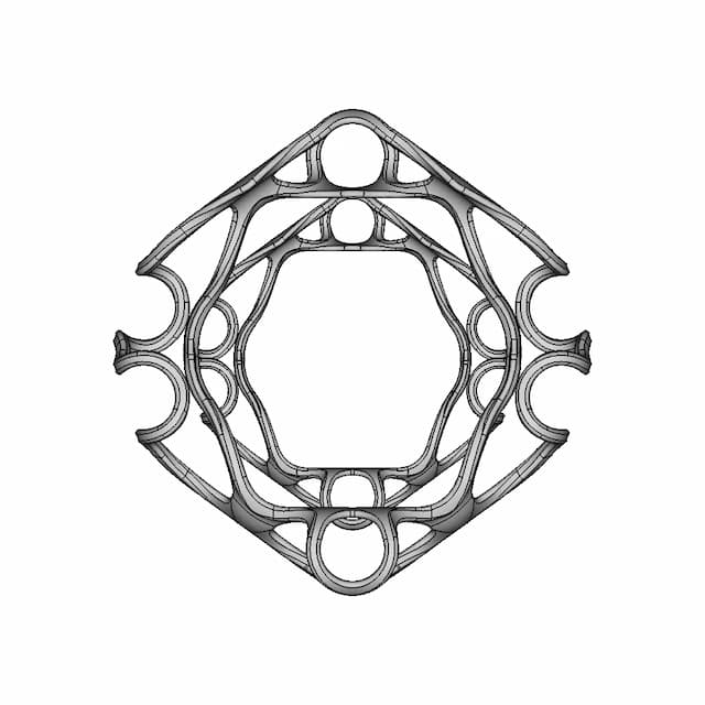 Organic Ring Design 05 - Downloadable CAD Representation