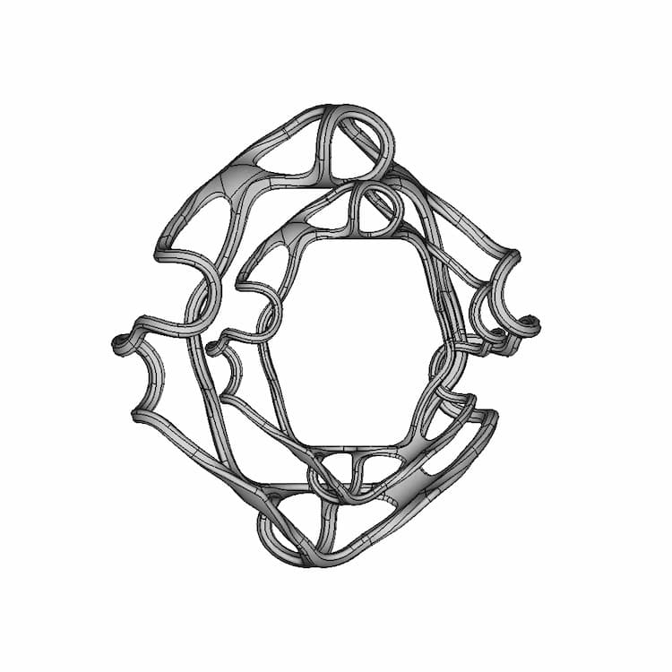 Organic Ring Design 05 - Downloadable CAD Representation