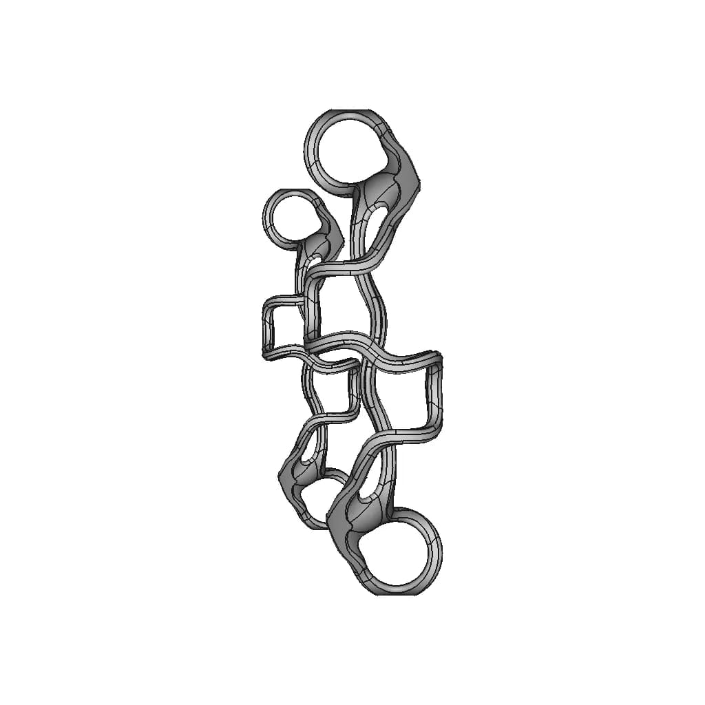 Organic Ring Design 05 - Downloadable CAD Representation_0_270_degree_snapshot