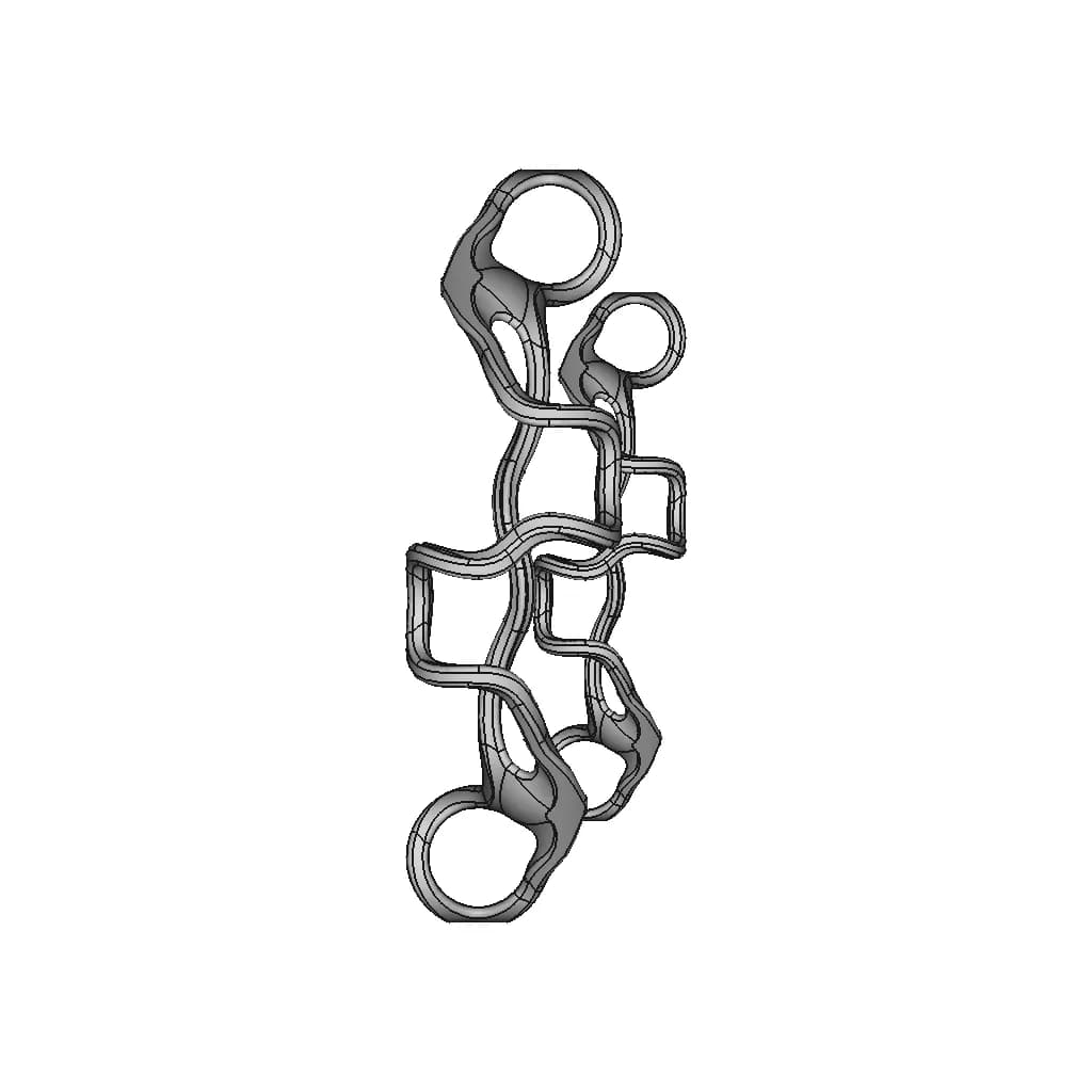Organic Ring Design 05 - Downloadable CAD Representation_0_90_degree_snapshot