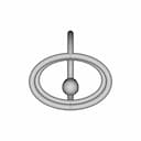 Ring Ellipse Gold And Pearl | 3D Engineering Design File_0_0_degree_snapshot