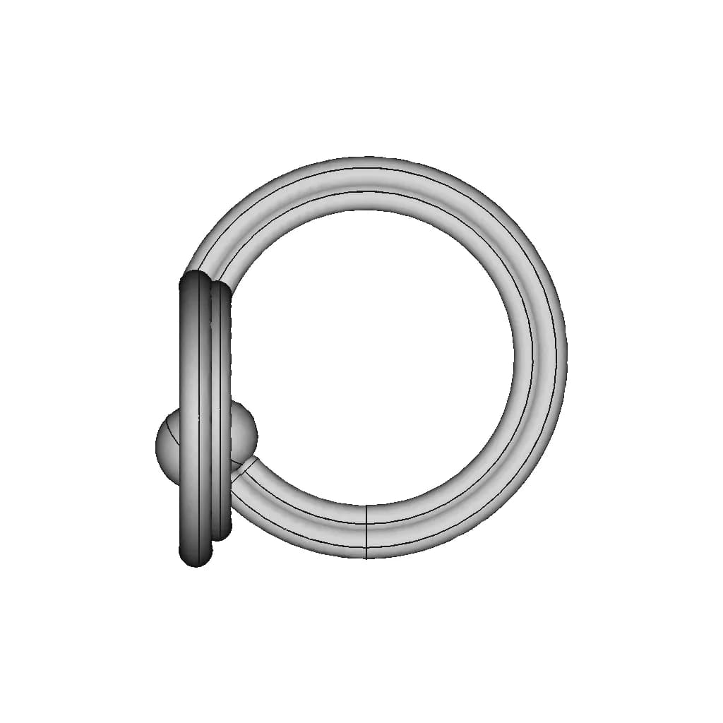 Ring Ellipse Gold And Pearl | 3D Engineering Design File_0_90_degree_snapshot