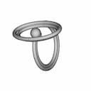 Ring Ellipse Gold And Pearl | 3D Engineering Design File_60_30_degree_snapshot