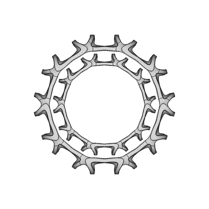 Organic Ring Design 04B | High-Quality CAD Model