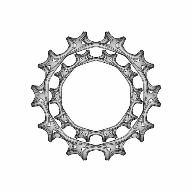 Organic Ring Design 04A | High-Quality CAD Model