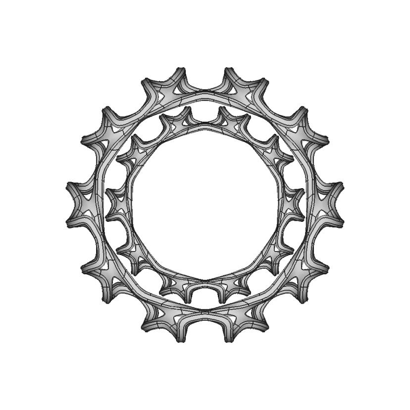 Organic Ring Design 04A | High-Quality CAD Model