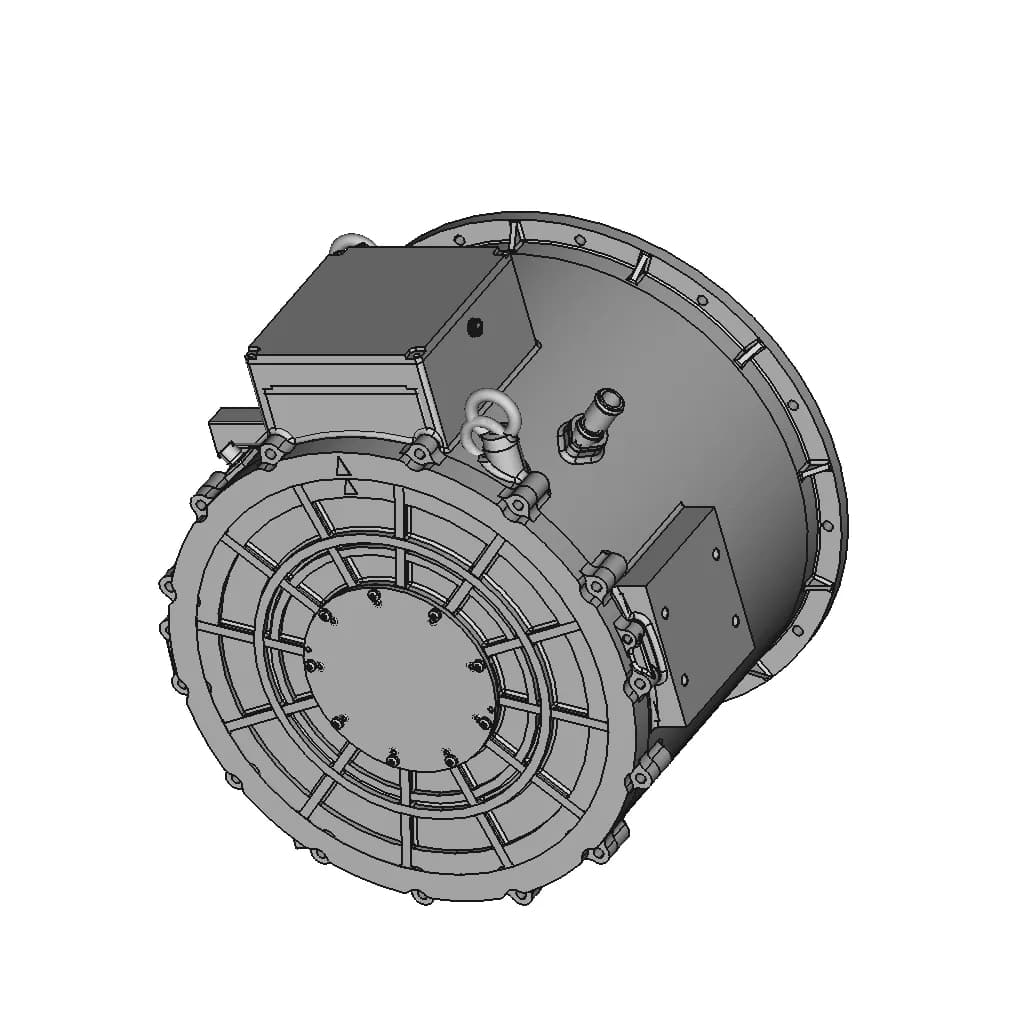 300Kw Commercial Vehicle Electric Motor | 3D Engineering Design File_60_30_degree_snapshot