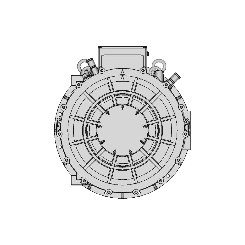 300Kw Commercial Vehicle Electric Motor | 3D Engineering Design File_90_0_degree_snapshot