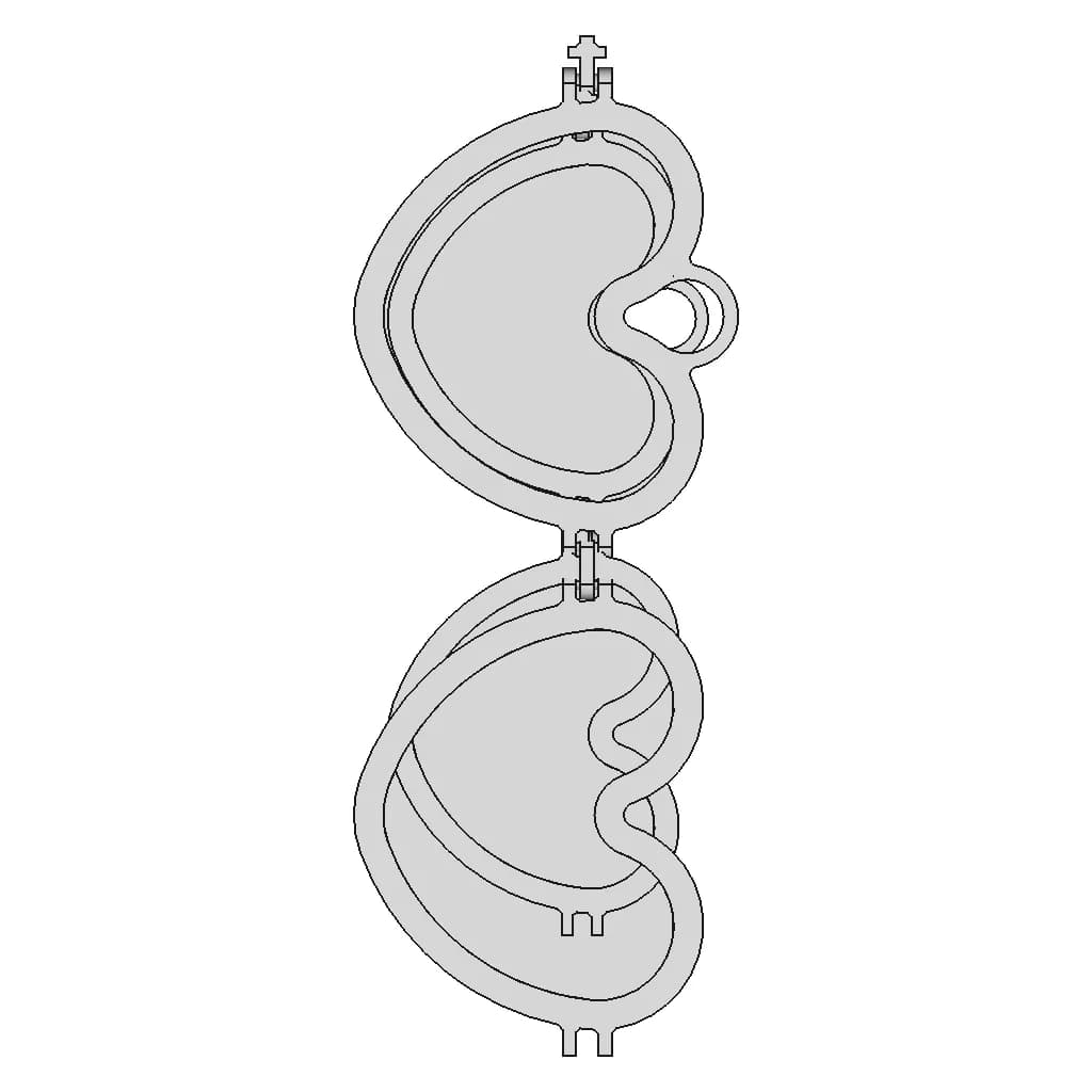 Heart Shaped Locket - Downloadable CAD Representation_0_270_degree_snapshot