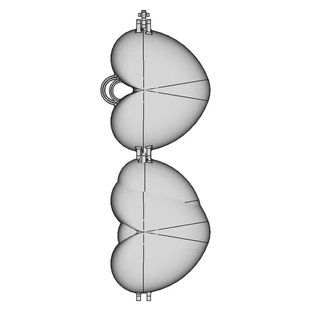 Heart Shaped Locket - Downloadable CAD Representation_0_90_degree_snapshot