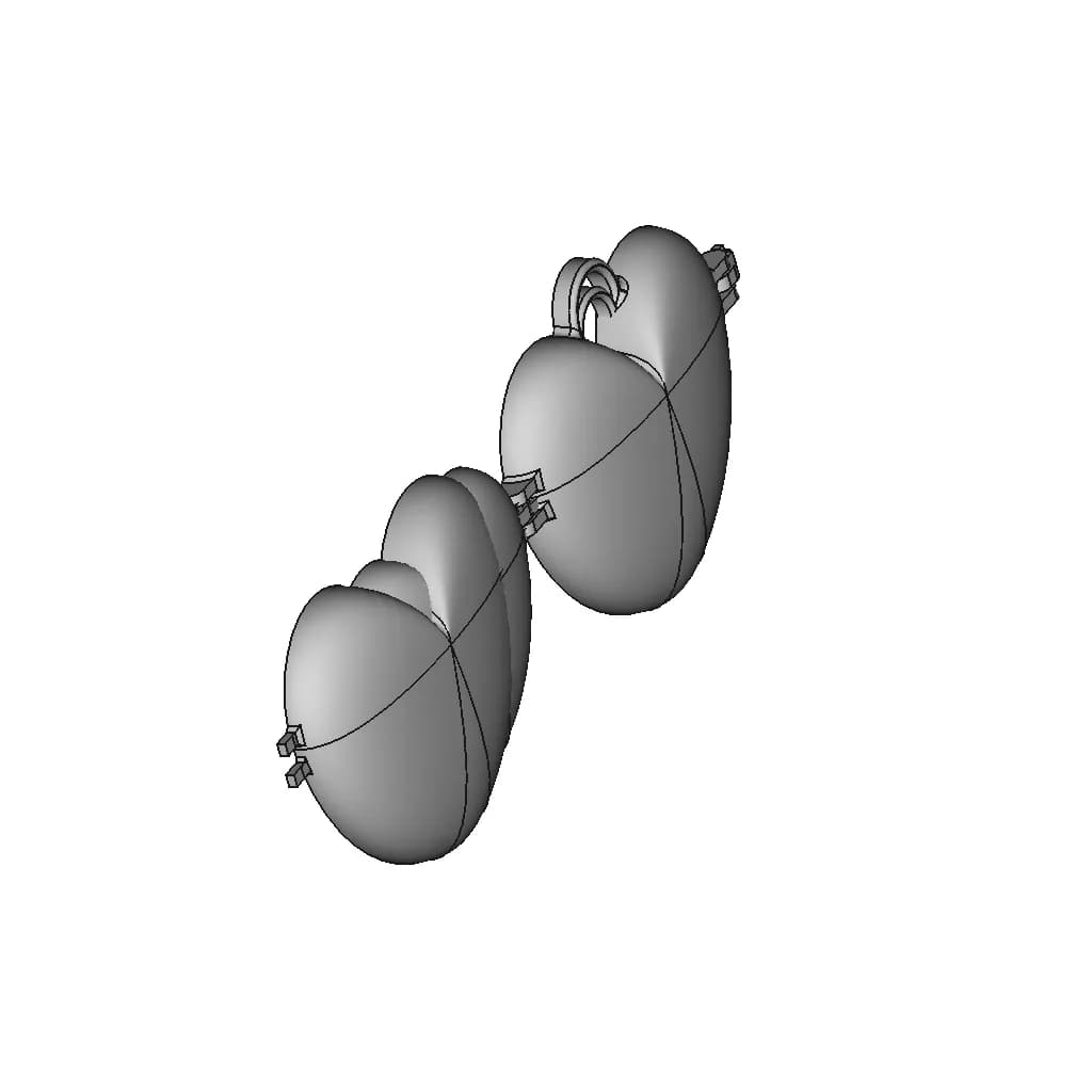 Heart Shaped Locket - Downloadable CAD Representation_60_30_degree_snapshot