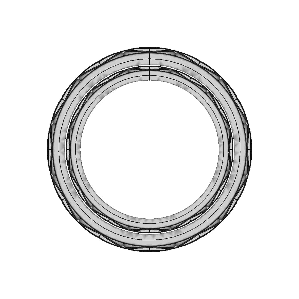 Gold Ring With Hearts Valentine'S Day | 3D Engineering Design File_90_0_degree_snapshot