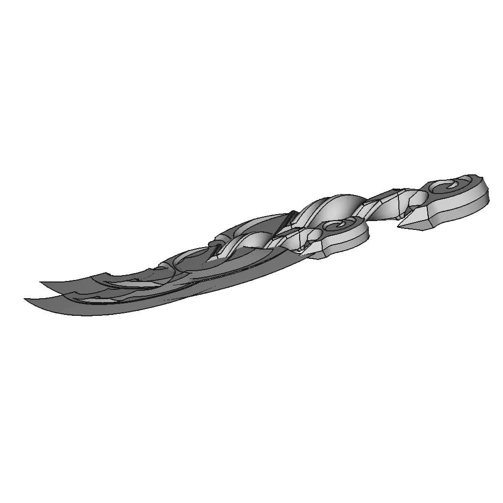 Blink Dagger | High-Quality CAD Model_60_30_degree_snapshot