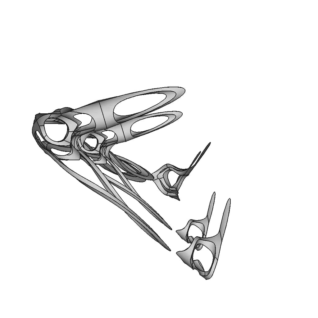 Emergent Organic Shape 03 - Standard Mechanical Component_60_30_degree_snapshot