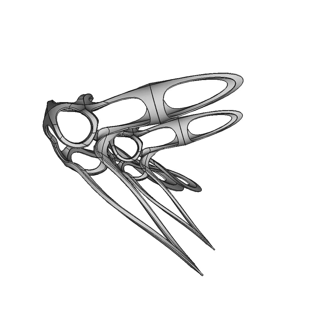 Emergent Organic Shape 02 - Standard Mechanical Component_60_30_degree_snapshot