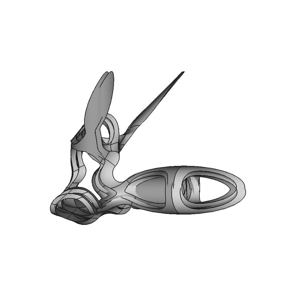 Emergent Organic Shape 01 | High-Quality CAD Model_270_0_degree_snapshot