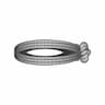 Gold Crossed Ring And Spiral Motif | 3D Engineering Design File_0_270_degree_snapshot