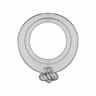 Gold Crossed Ring And Spiral Motif | 3D Engineering Design File_270_0_degree_snapshot