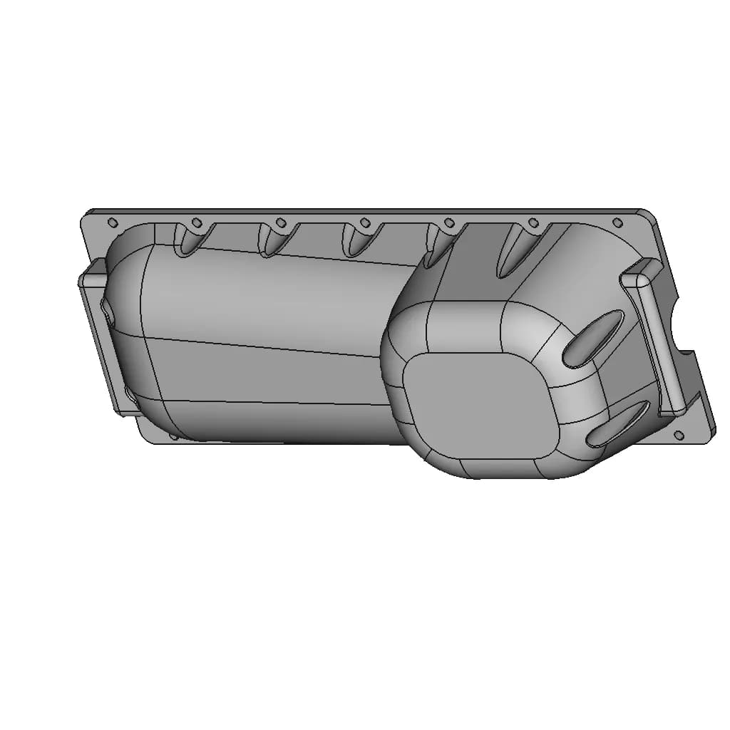 Engine Oil Pan | High-Quality CAD Model_60_30_degree_snapshot