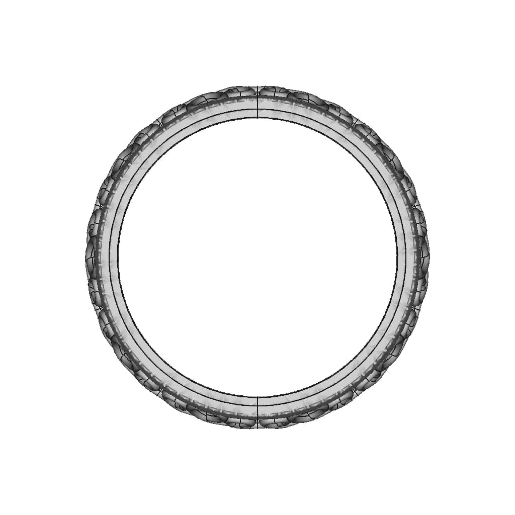 Green Gold Ring With Spiral Decoration - Standard Mechanical Component_270_0_degree_snapshot