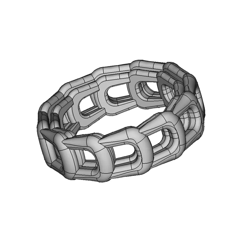 Silver Ring - Downloadable CAD Representation_60_30_degree_snapshot