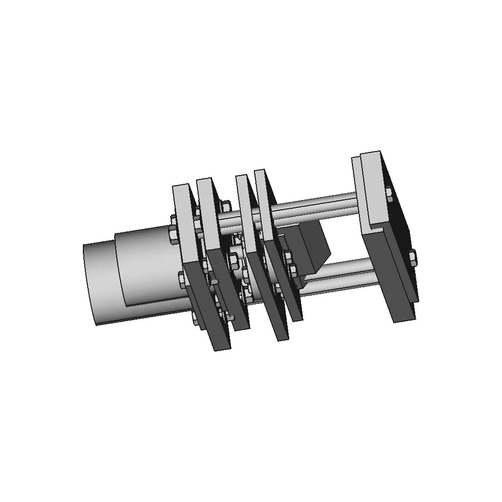 Pneumatic Cutter Model Design - Downloadable CAD Representation_0_90_degree_snapshot