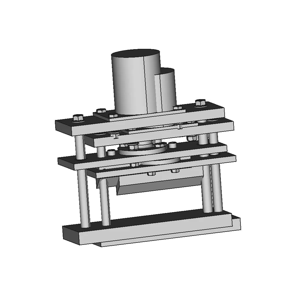 Pneumatic Cutter Model Design - Downloadable CAD Representation_90_0_degree_snapshot