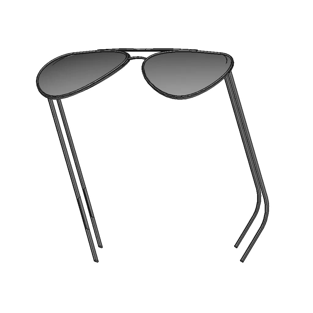 Sunglasses | High-Quality CAD Model_60_30_degree_snapshot
