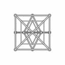 Metatron Gold 110 X110 5.6 11 Balls Hlw 1.1 122219.Step - Downloadable CAD Representation_0_0_degree_snapshot
