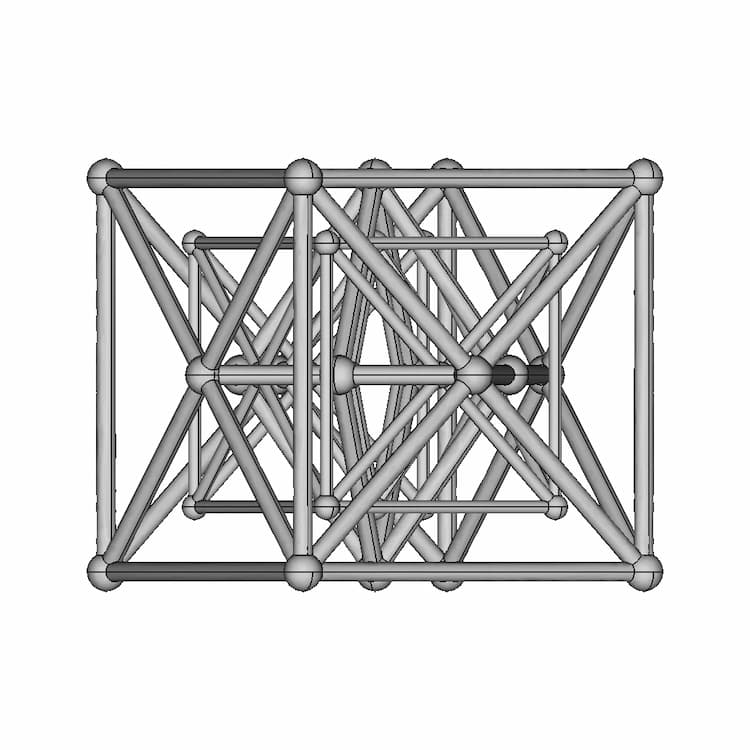 Metatron Gold 110 X110 5.6 11 Balls Hlw 1.1 122219.Step - Downloadable CAD Representation