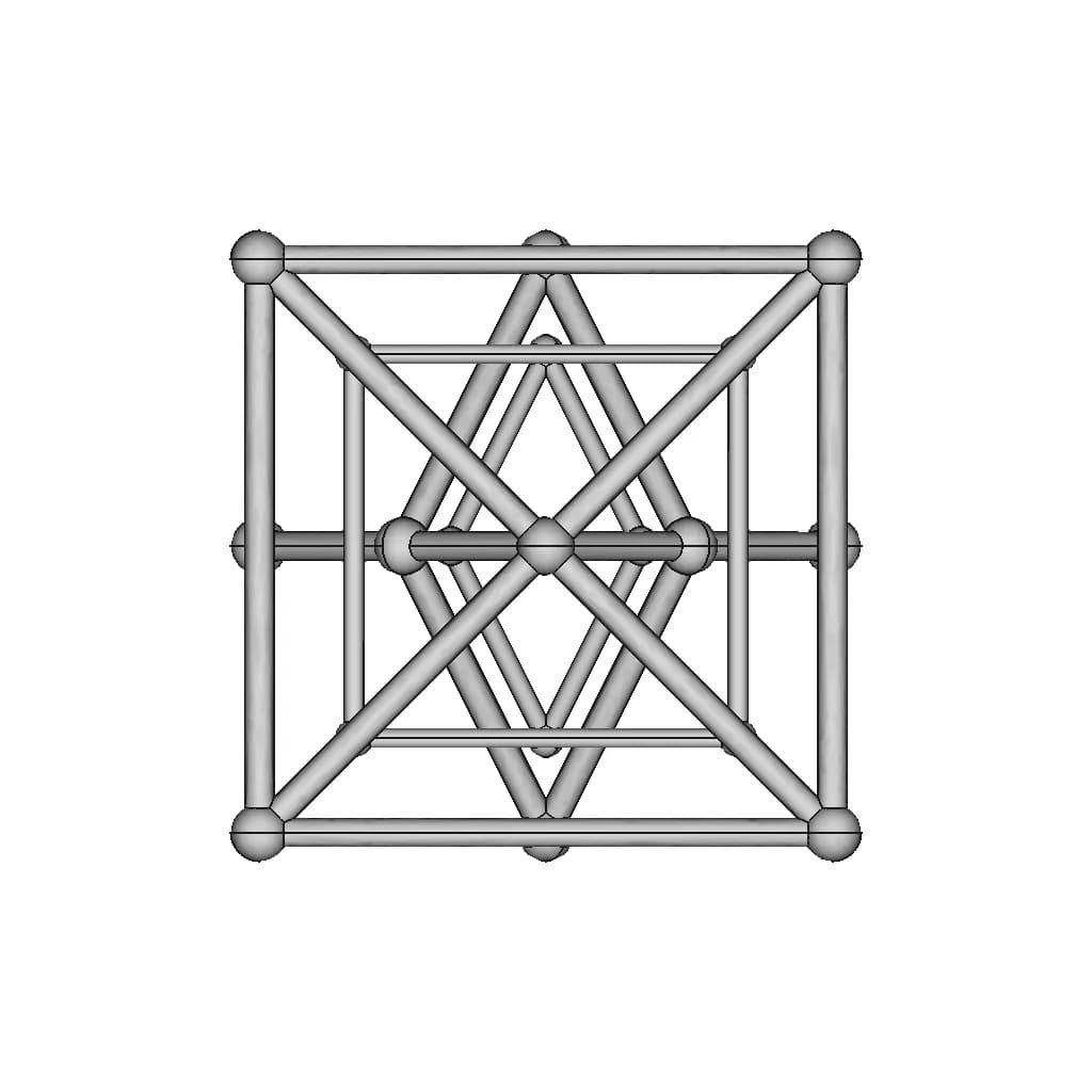 Metatron Gold 110 X110 5.6 11 Balls Hlw 1.1 122219.Step - Downloadable CAD Representation_0_270_degree_snapshot