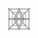 Metatron Gold 110 X110 5.6 11 Balls Hlw 1.1 122219.Step - Downloadable CAD Representation_0_90_degree_snapshot