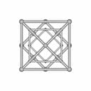 Metatron Gold 110 X110 5.6 11 Balls Hlw 1.1 122219.Step - Downloadable CAD Representation_270_0_degree_snapshot