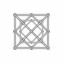 Metatron Gold 110 X110 5.6 11 Balls Hlw 1.1 122219.Step - Downloadable CAD Representation_90_0_degree_snapshot