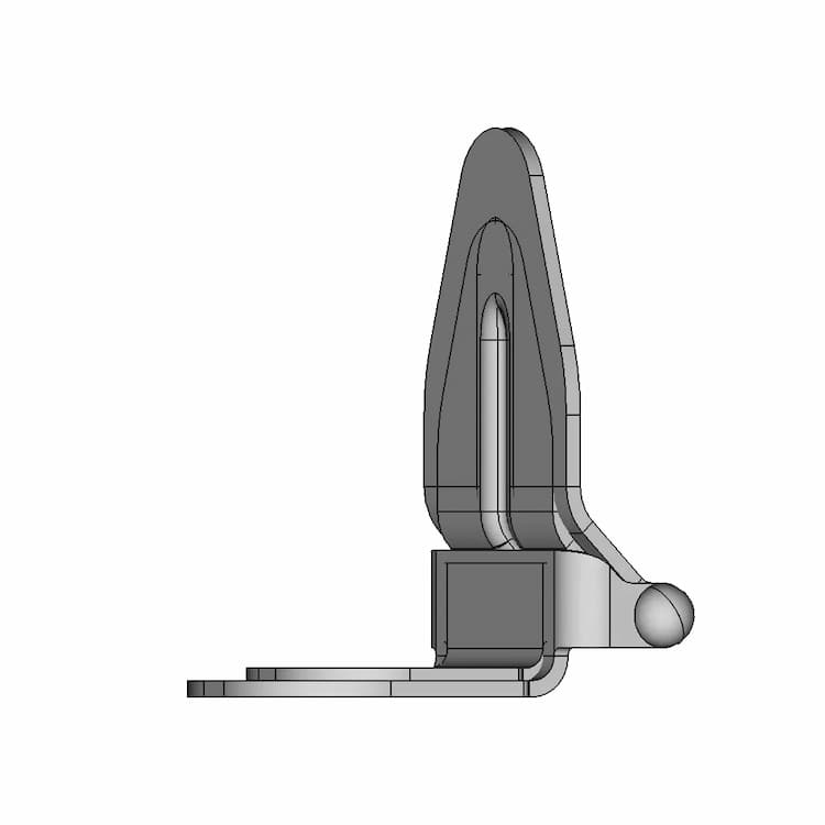 Sheet Metal 4Mm 260Deg Opening Hinge | High-Quality CAD Model
