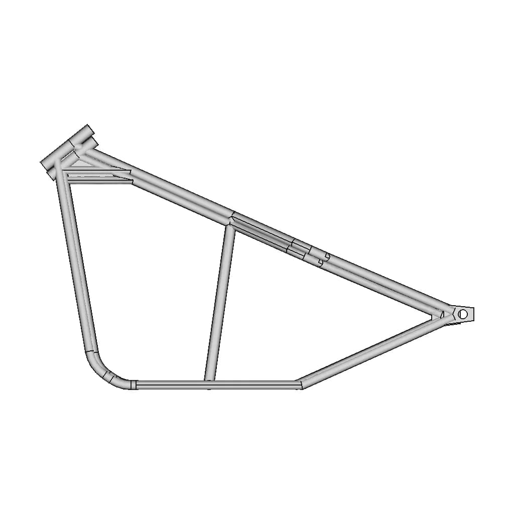 Custom Chopper Frame - Downloadable CAD Representation_0_0_degree_snapshot